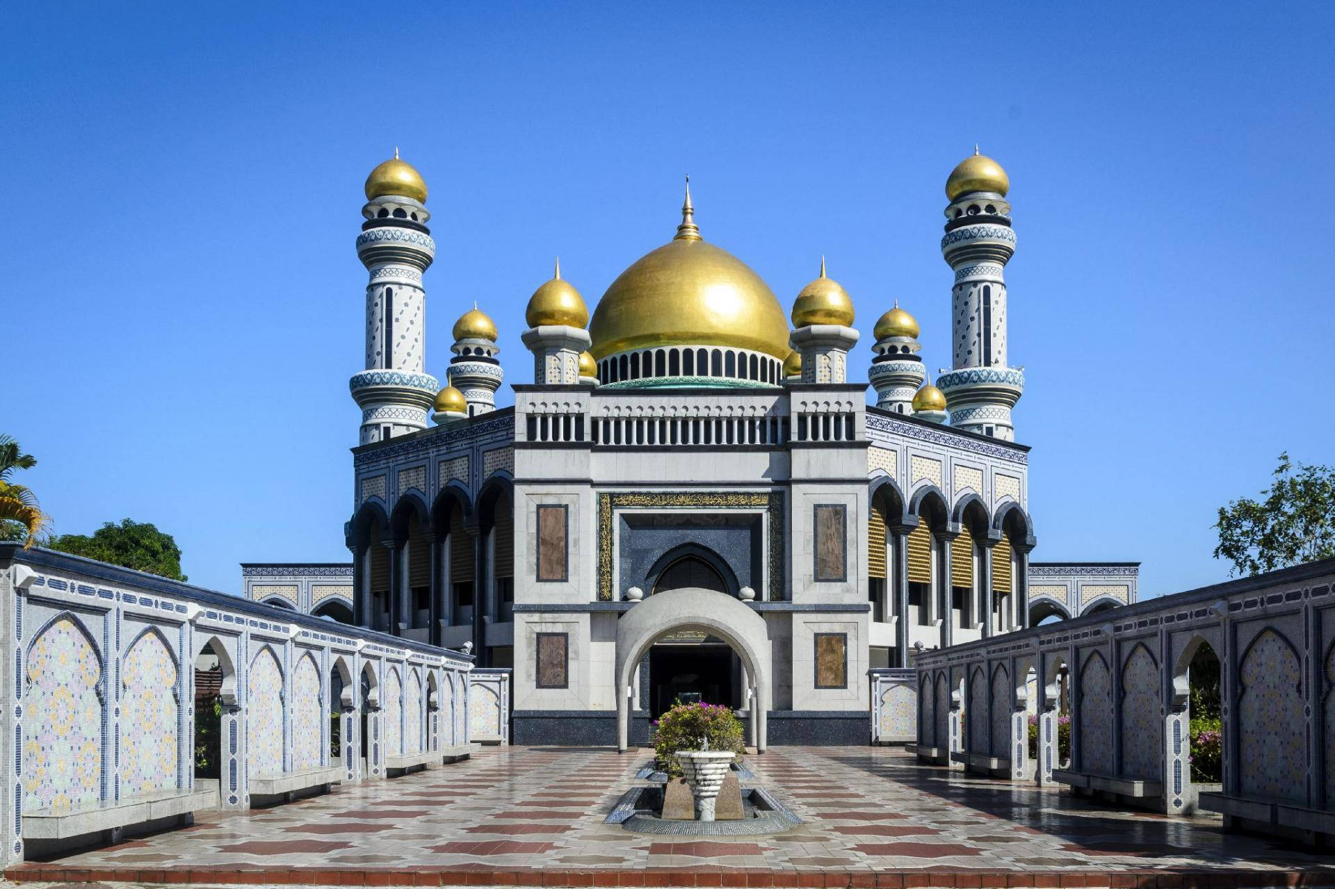 Mezquitajame' Asr Hassanil Bolkiah De Brunei Fondo de pantalla