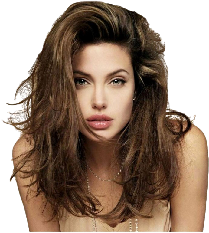 Brunette Beauty Portrait PNG