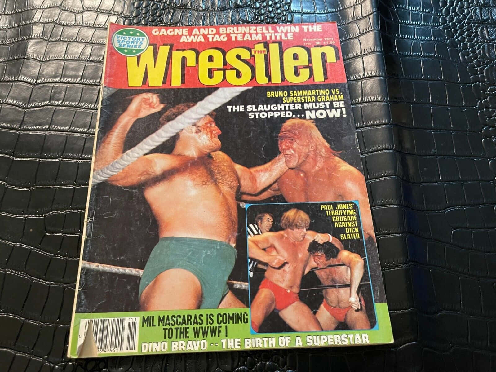Bruno Sammartino Vintage Wrestling Magazine Cover Background