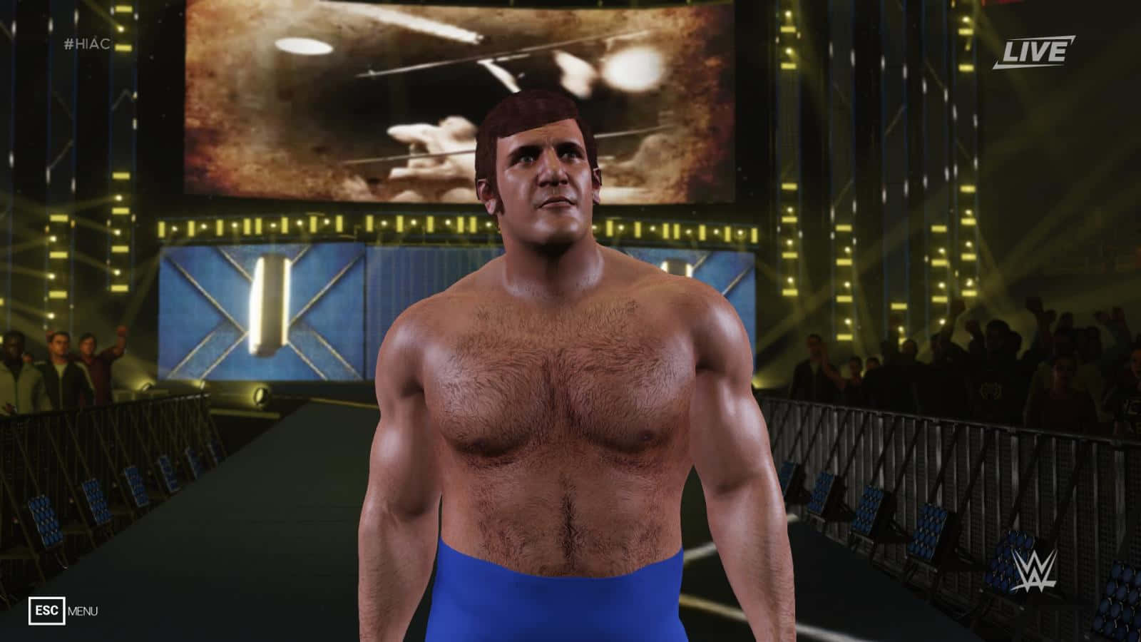 Udforsk den legendariske Superstar Bruno Sammartino, som han optræder i WWE 2K14-videospillet. Wallpaper