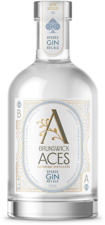 Brunswick Aces Spades Gin Bottle PNG