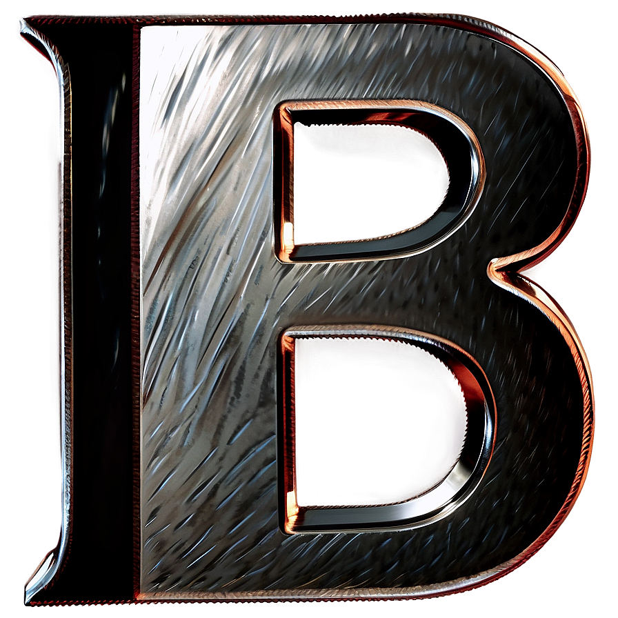 Download Brushed Metal Letter B Png 67 | Wallpapers.com