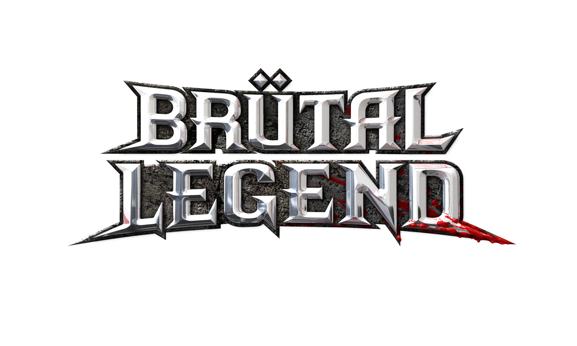 Brutal Legend Logo In White Wallpaper