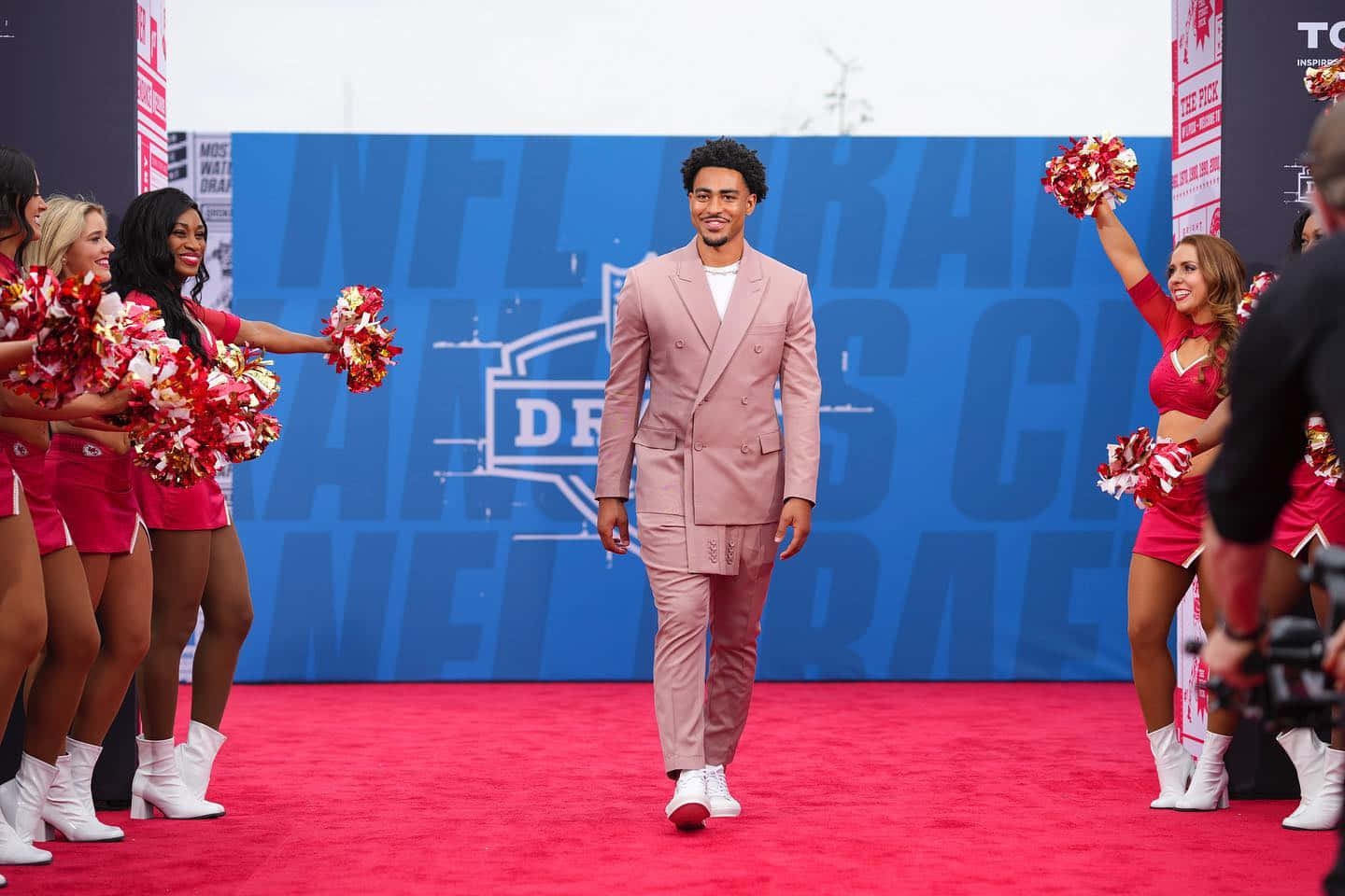 Bryce Young N F L Draft Red Carpet Entrance Wallpaper