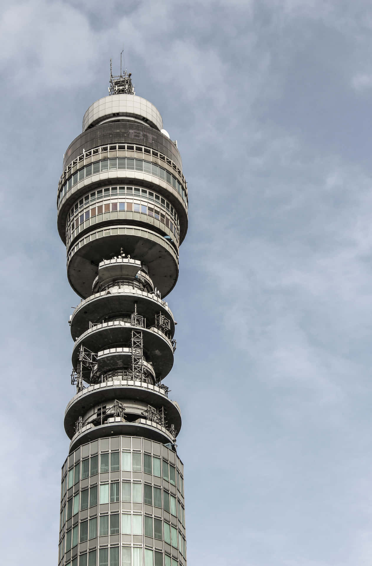 BT Tower Reaching Towards Sky Phone Wallpaper