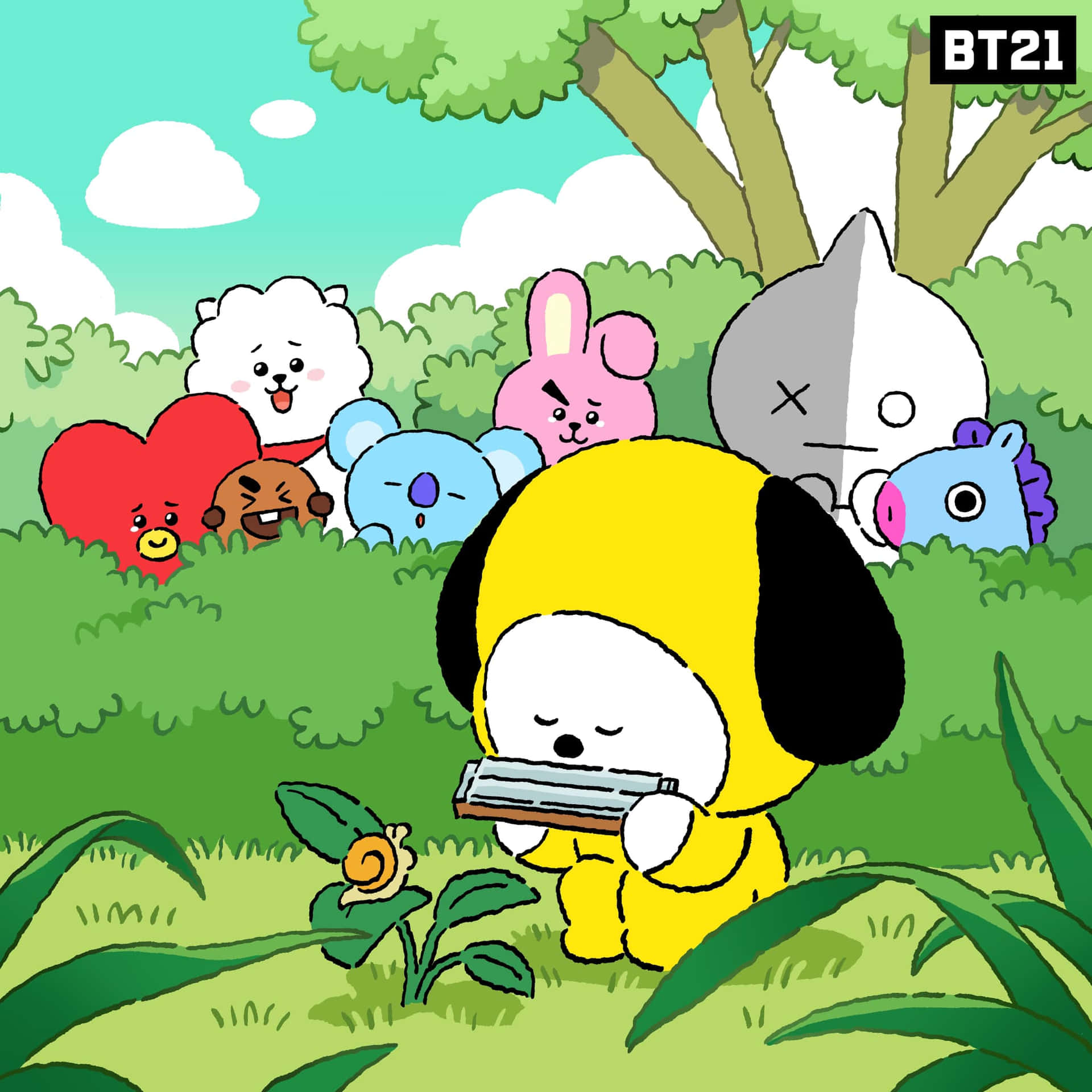 Caption: The BT21 Gang in Stunning High Resolution