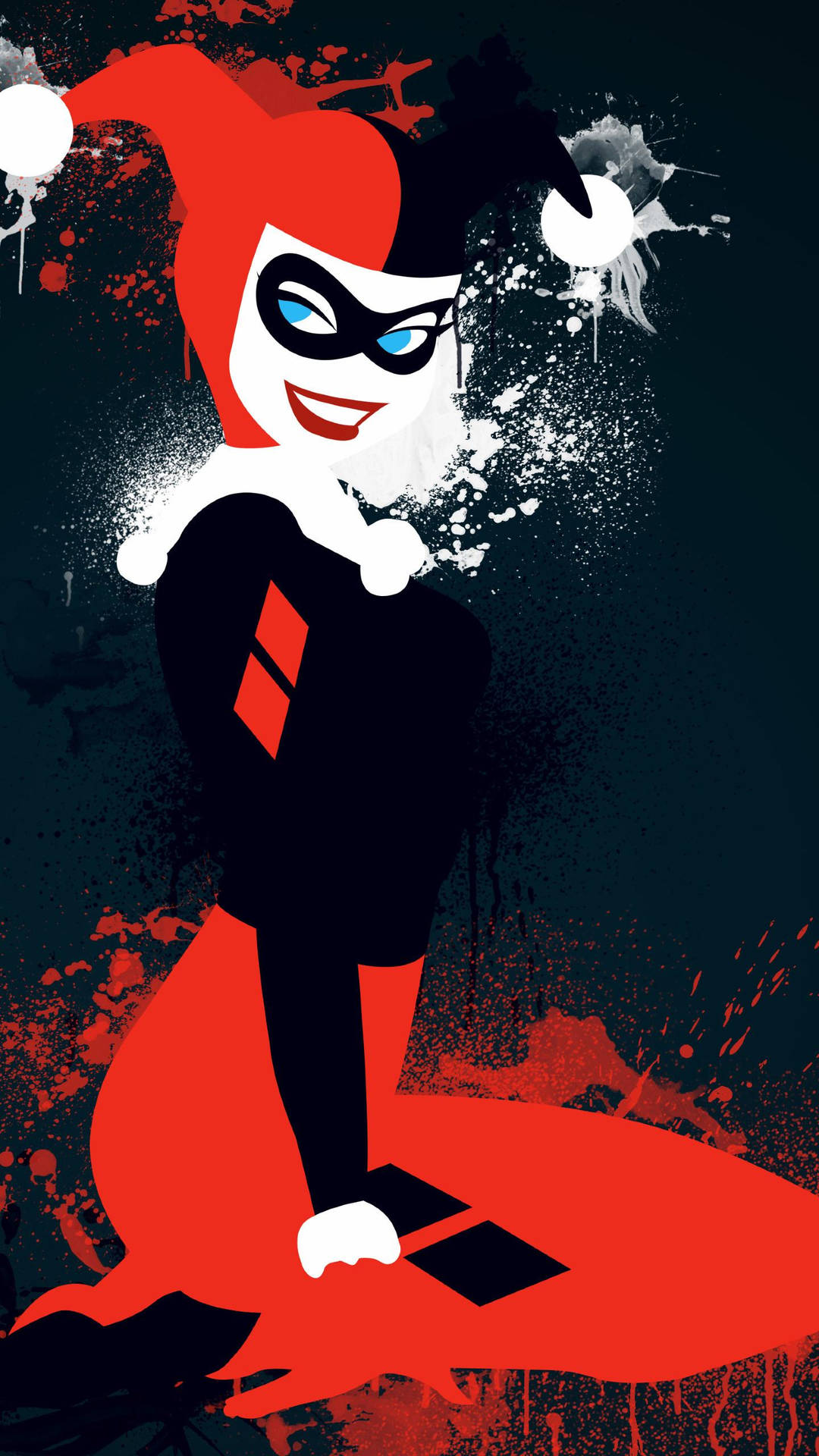 Btas Harley Quinn Phone Art Wallpaper