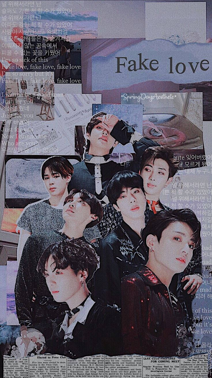 BTS Fake Love Wallpapers  Top Free BTS Fake Love Backgrounds   WallpaperAccess
