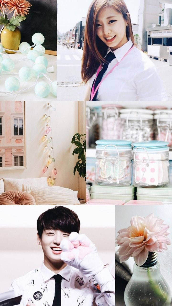 Bts Aesthetic Jungkook With Girl Background