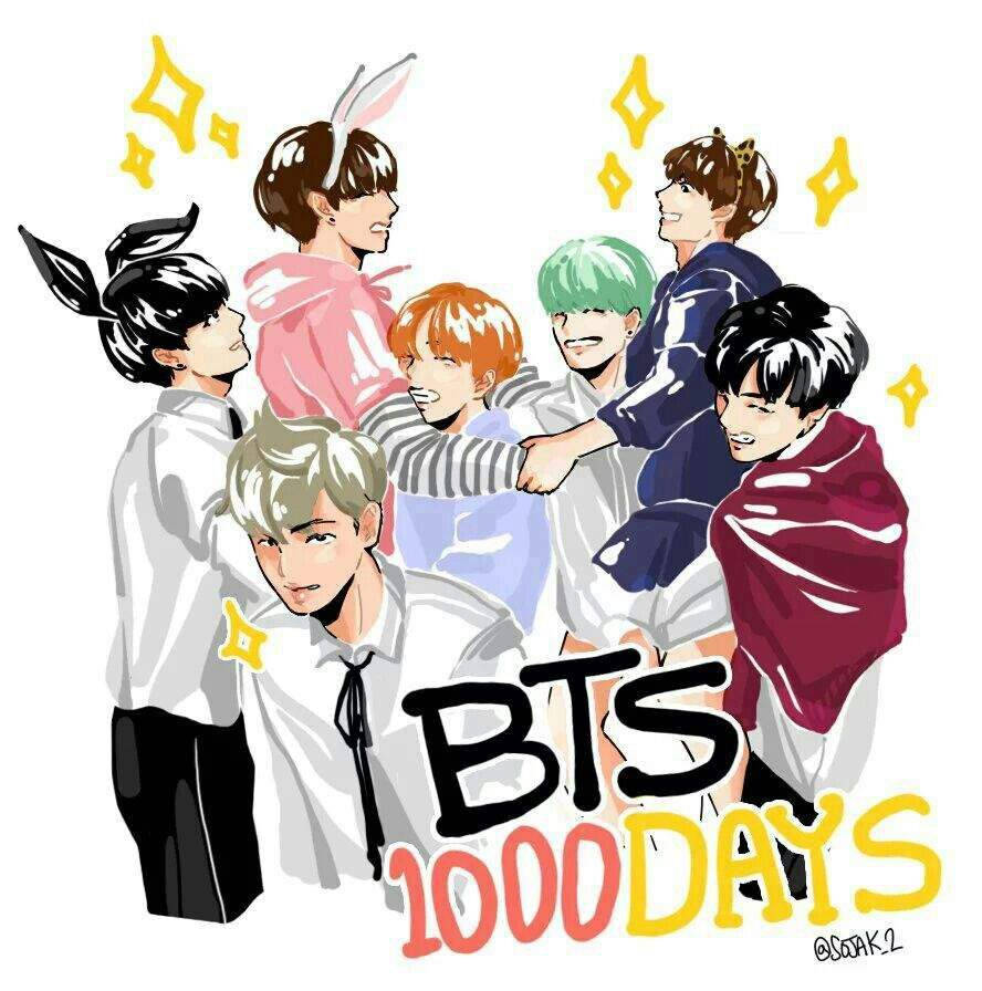 Bts Anime 1000 Days Background