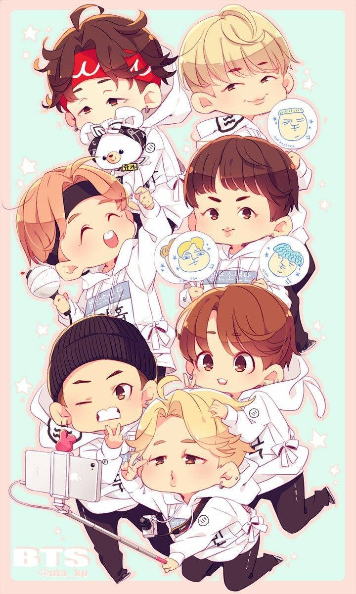 Bts Anime In White Jackets