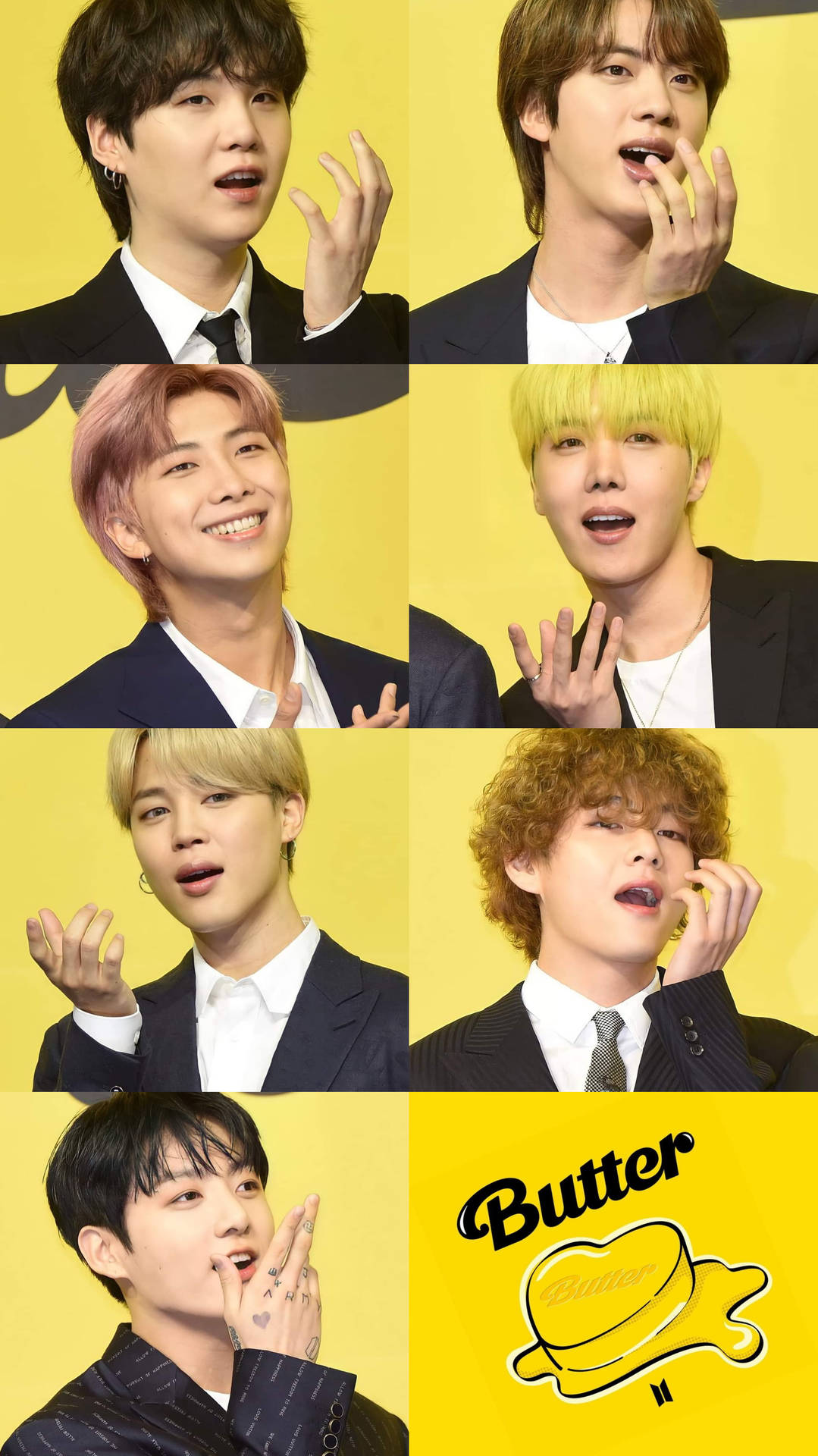 BTS Butter Collage Wallpaper