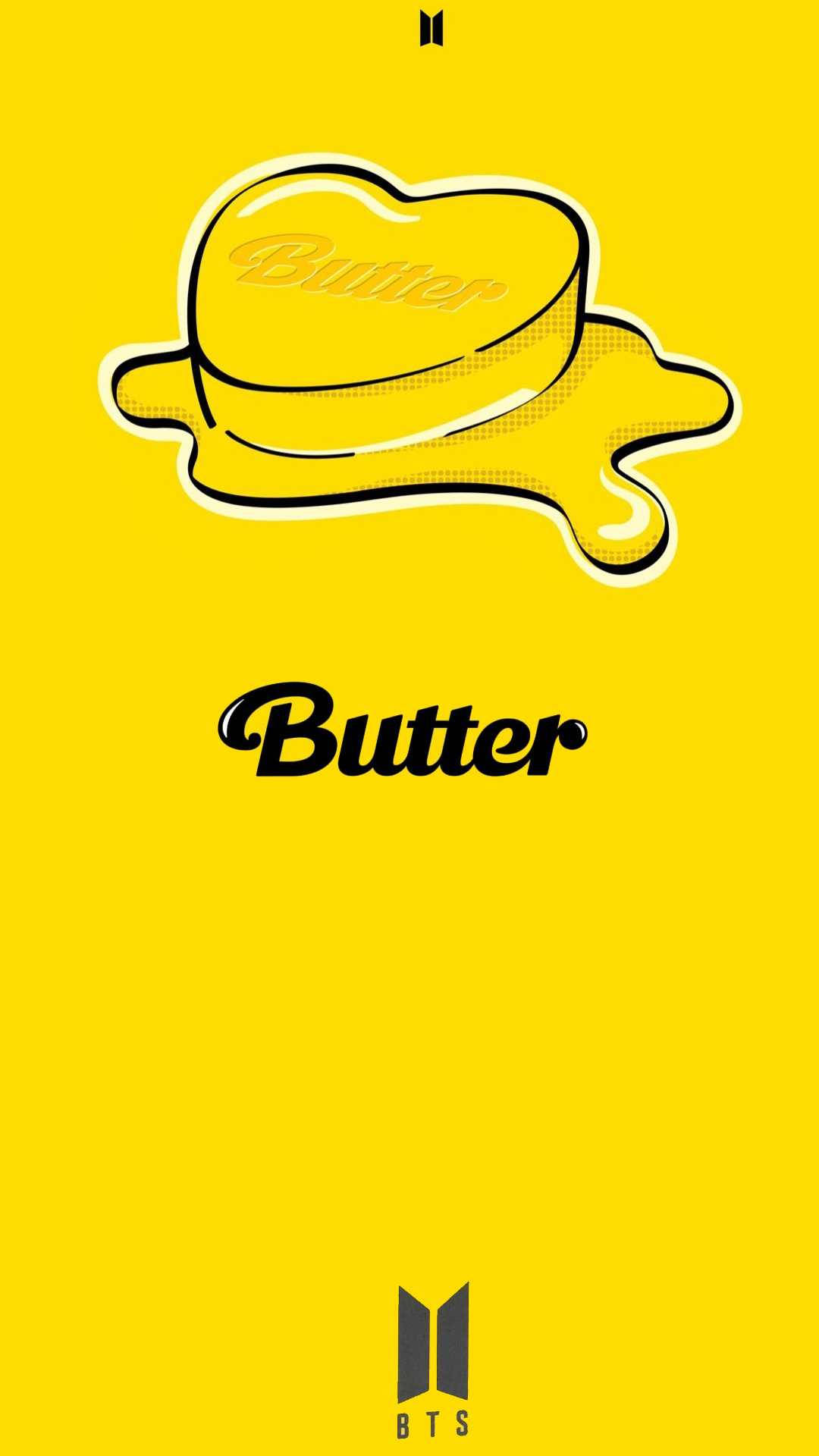 Btsbutter Mit Logo Wallpaper
