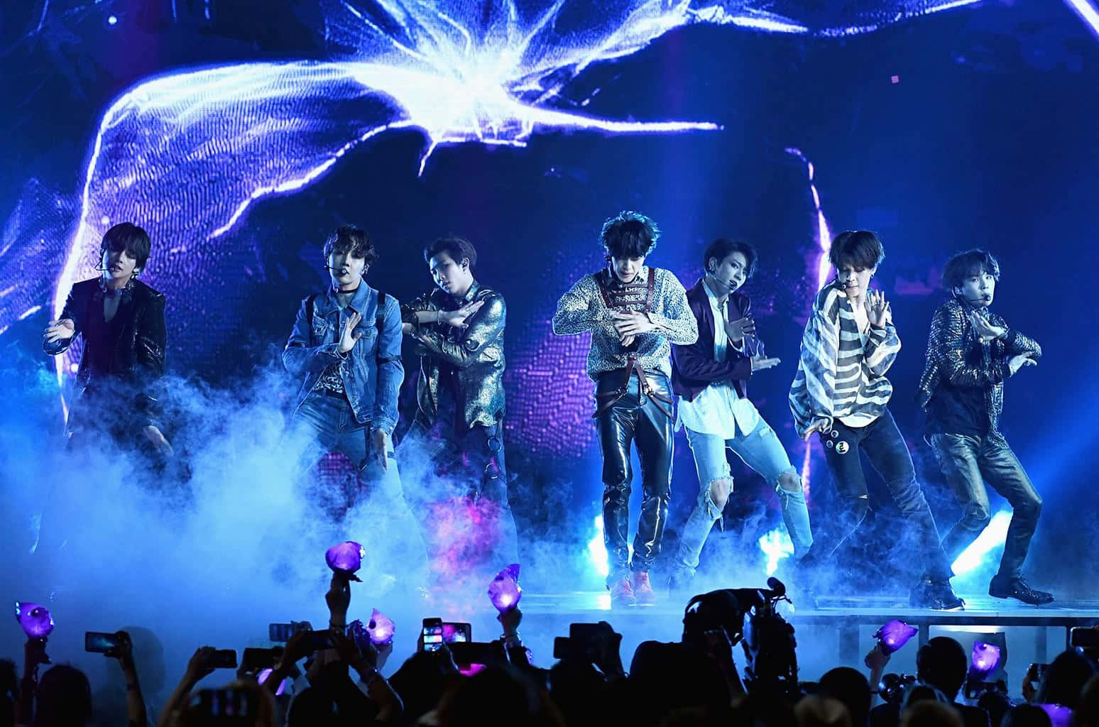 BTS rocks the stage at their world tour concert!