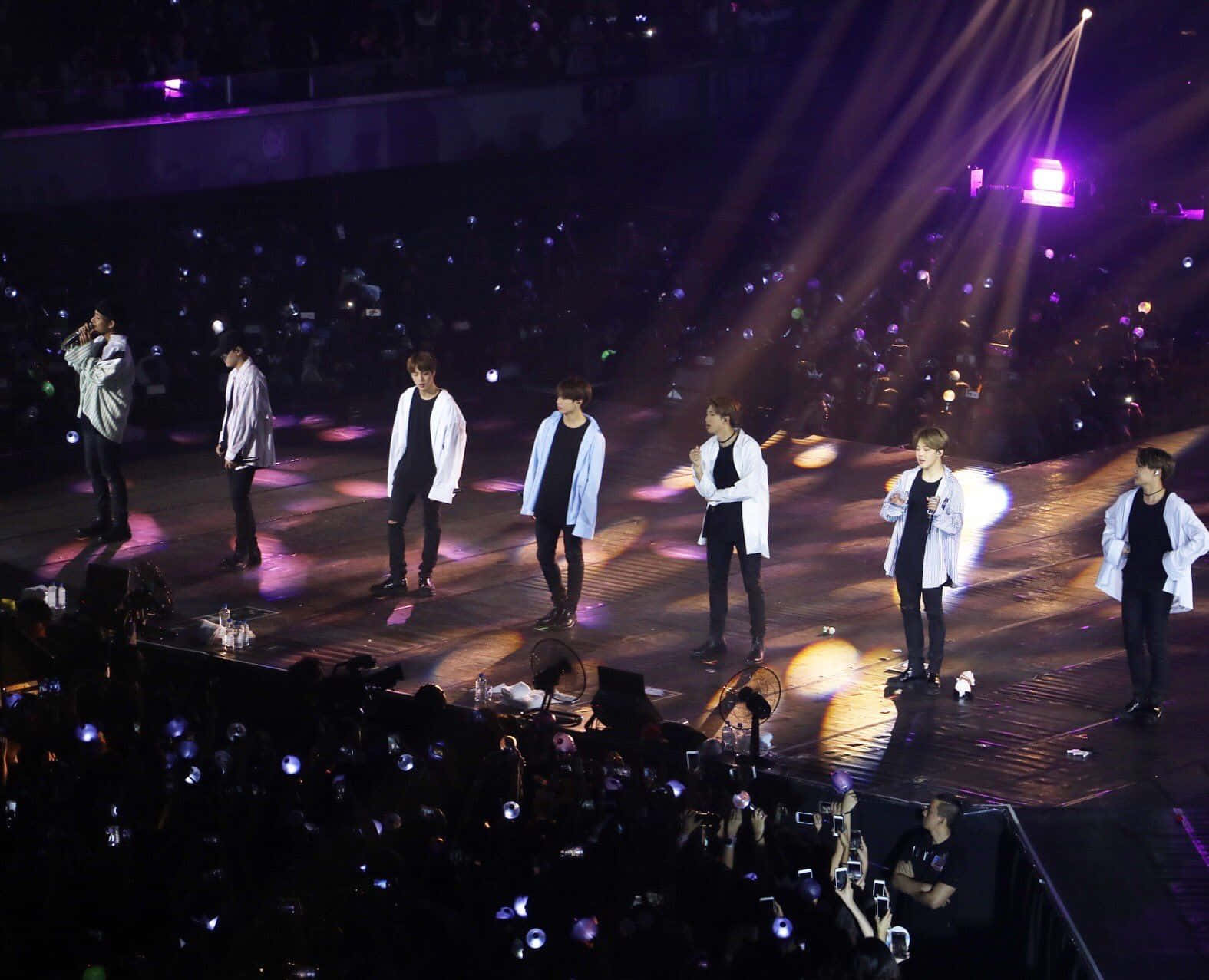 Bts - A Concert With Many People On Stage