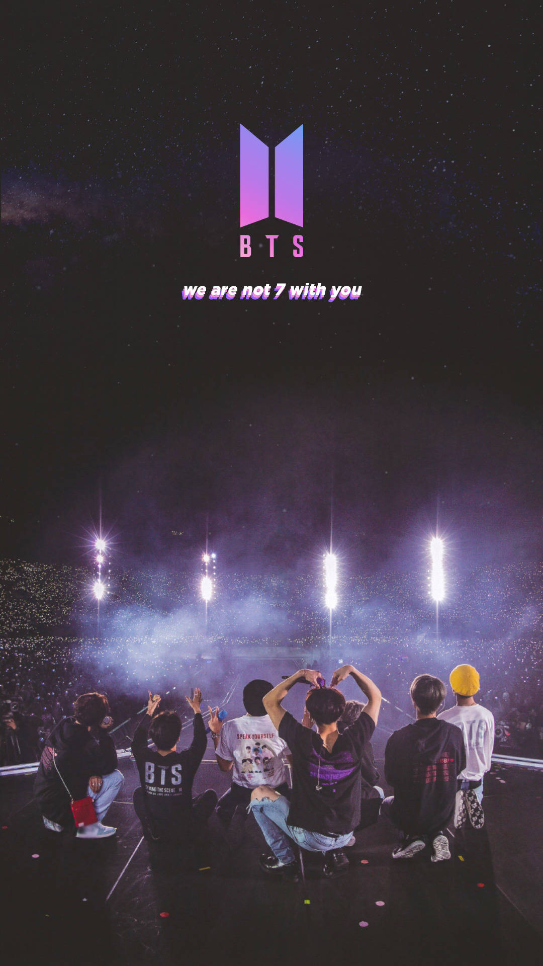 Bts Concert We Are Not Seven Without You Wallpaper
