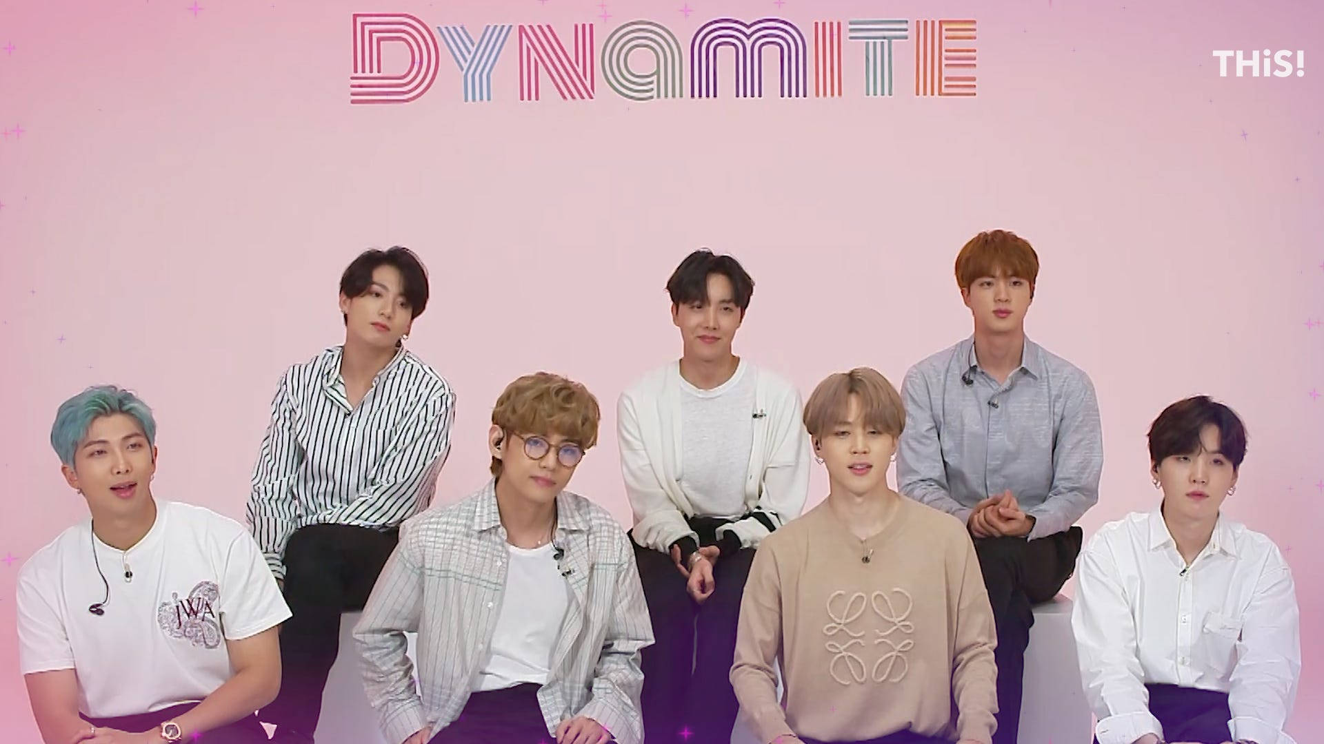 BTS Dynamite Pastel Pink Wallpaper