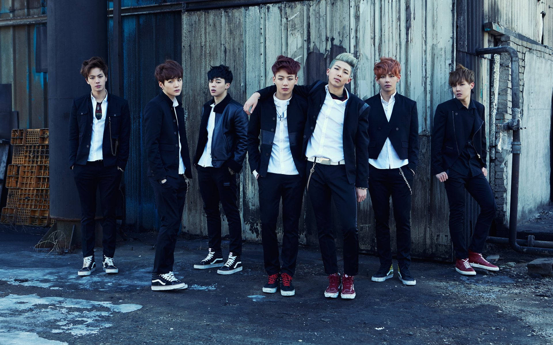 BTS Group Photo Skool Luv Affair Wallpaper