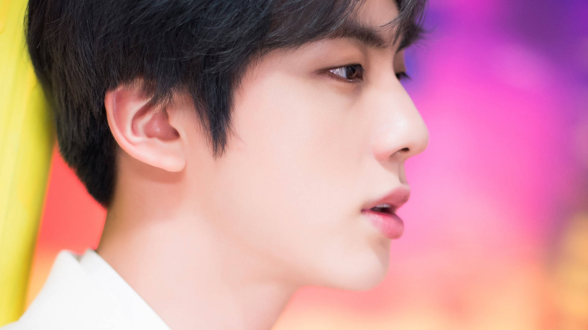 BTS Jin Side Profile Wallpaper