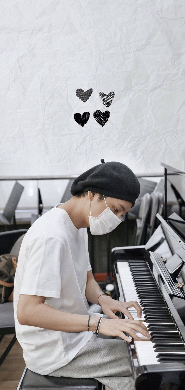 Download Bts Jung Kook Cute Piano Wallpaper 