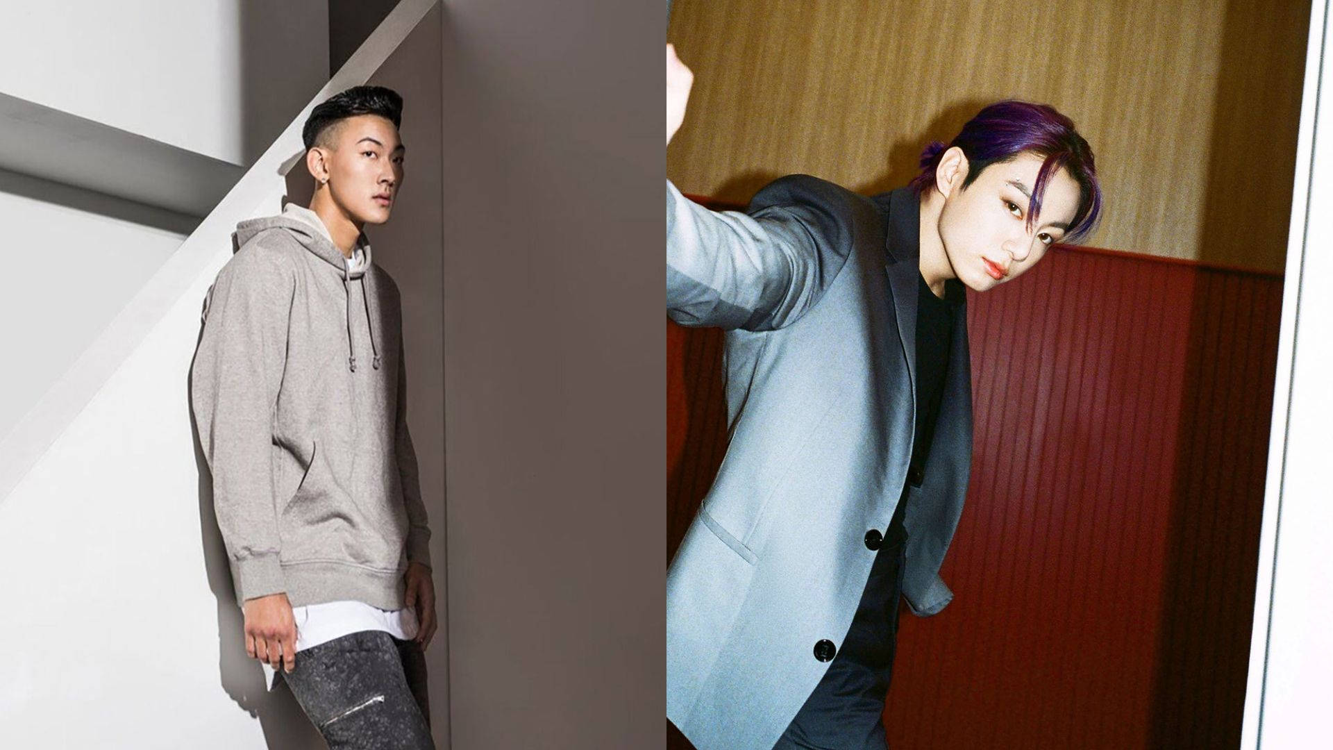 BTS Jung Kook Med et Model Look Wallpaper