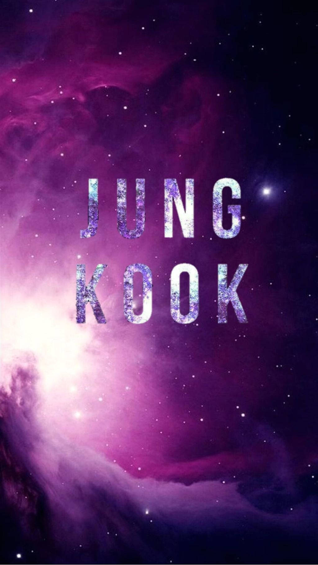 BTS Jungkook Name Purple Aesthetic Wallpaper