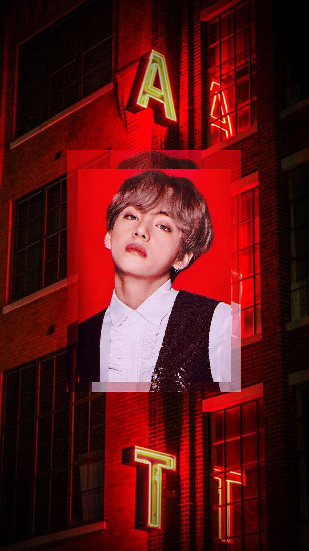 Bts Kim Taehyung Red Aesthetic Iphone