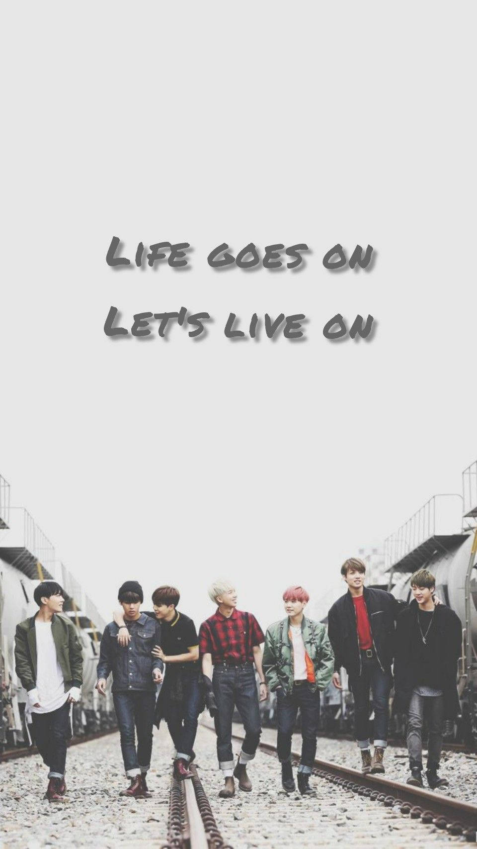 BTS Life Goes On Let's Live On Wallpaper