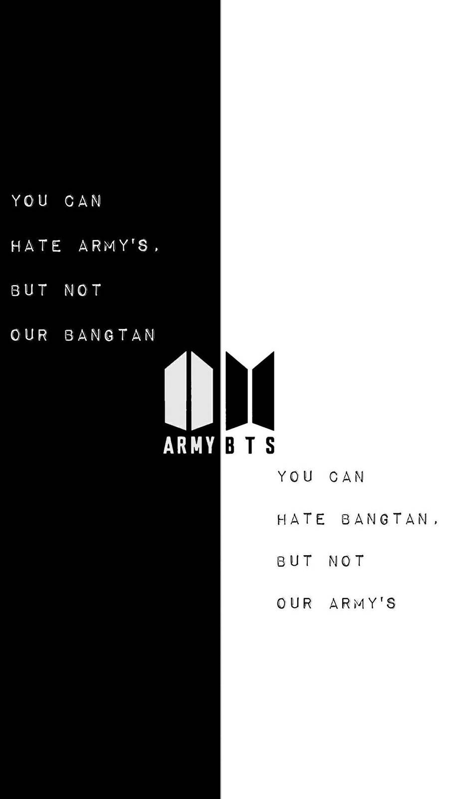 Bts Logo In Black And White Picture