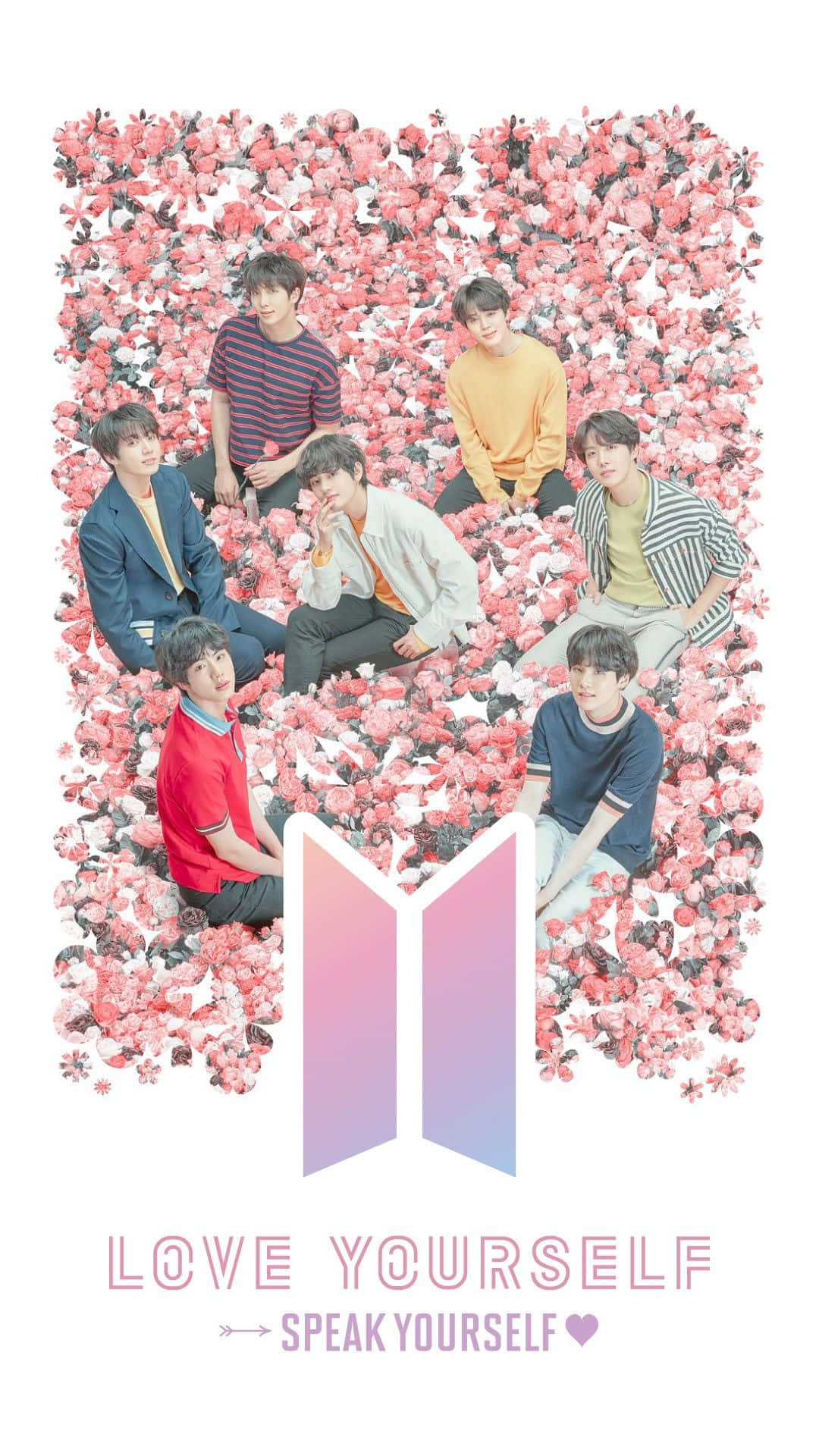 BTS Love Yourself - Inspiring Message of Self-Love and Acceptance Wallpaper
