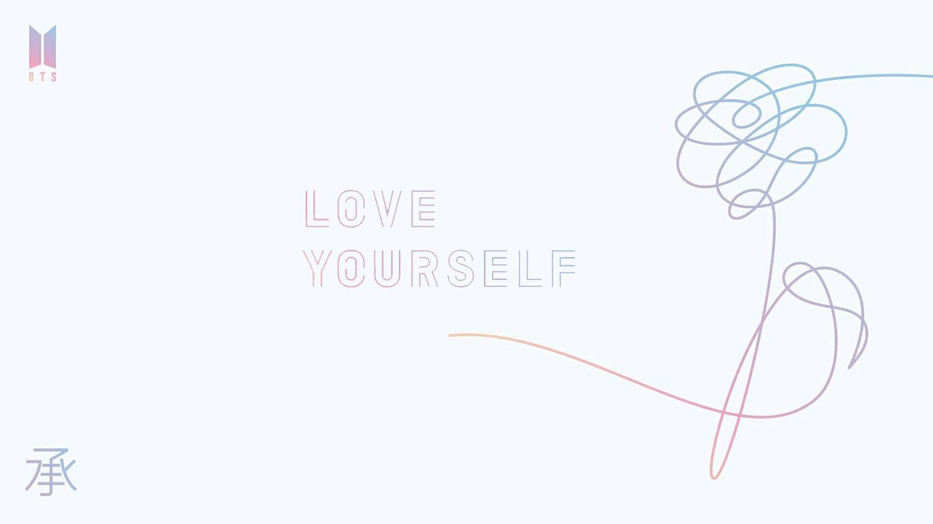 BTS Love Yourself: A Journey to Self-Love and Acceptance Wallpaper
