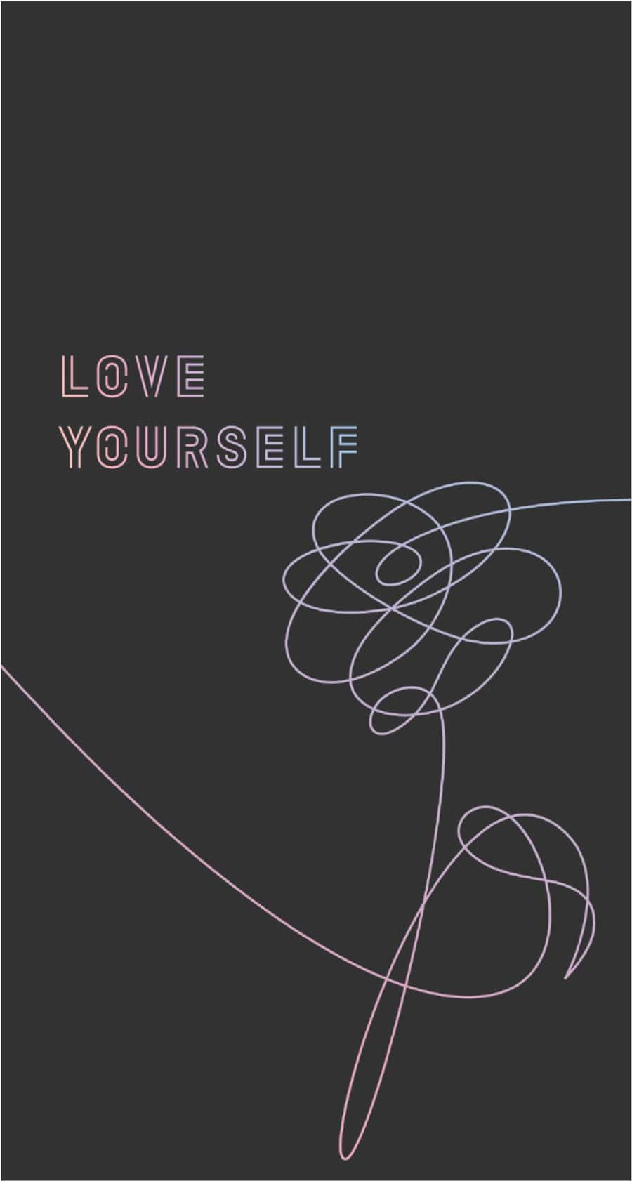 Bts Love Yourself - De Boodschap Van Zelfliefde Achtergrond