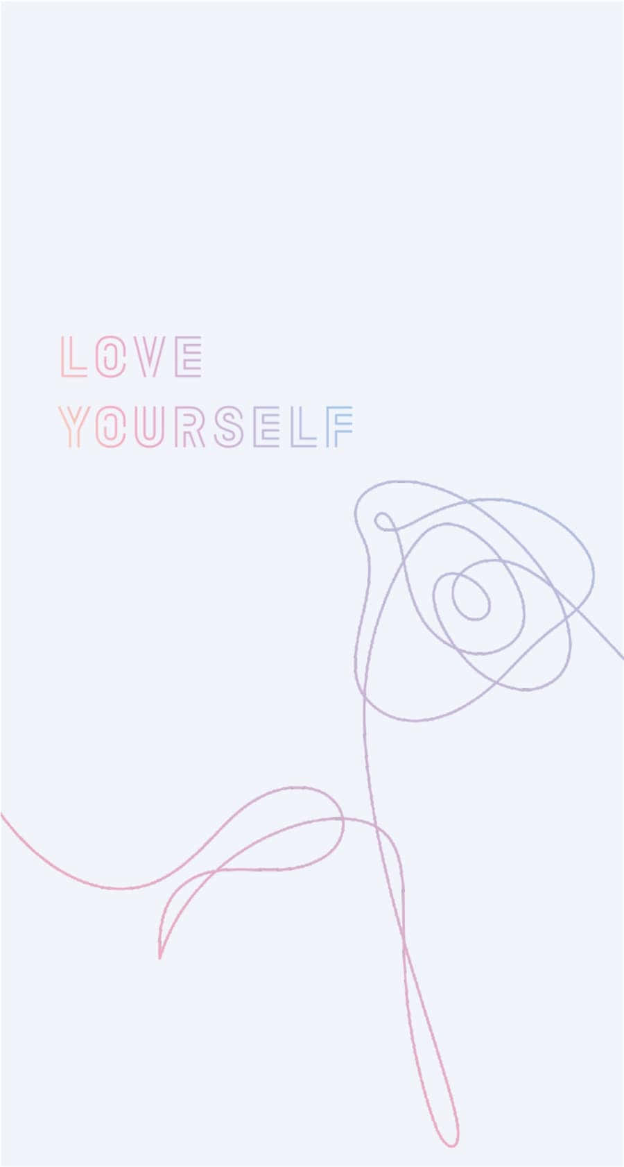 Bts Love Yourself - Inspiring Self-love Through Music Wallpaper