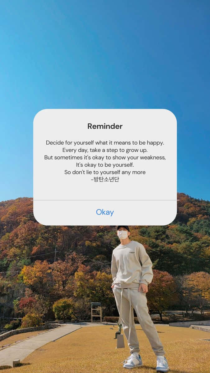 BTS Song Lyrics - Inspiration on Your Screen Wallpaper