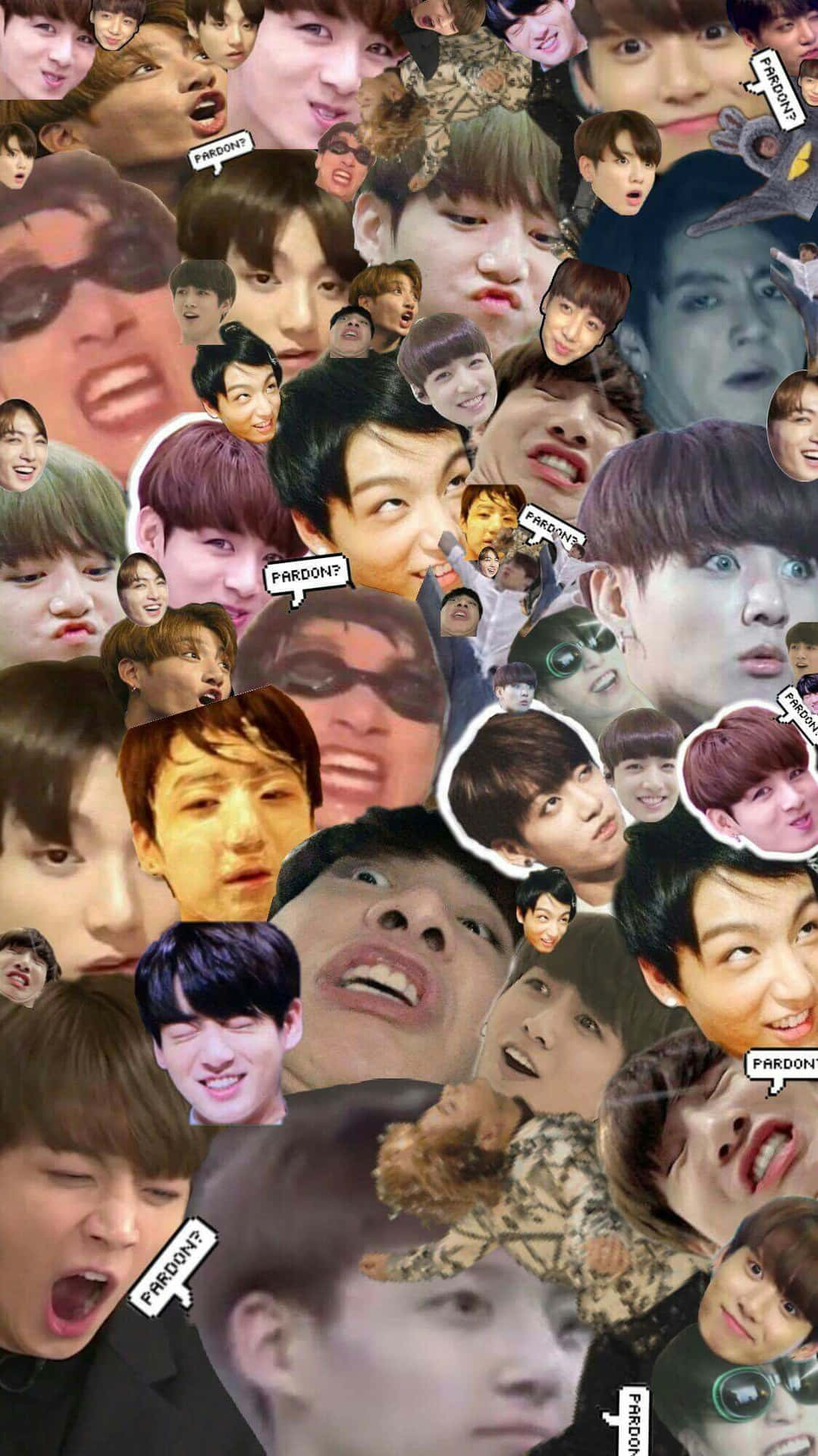 Laughing BTS at Awards Show Wallpaper