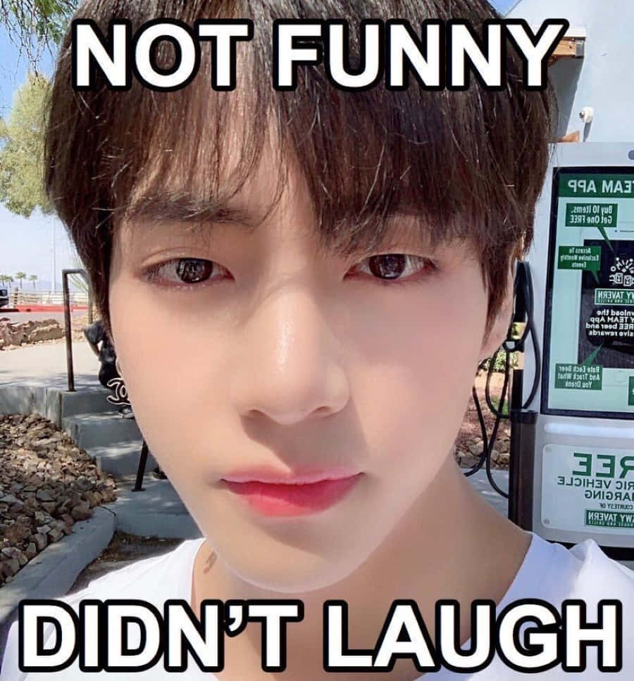 BTS Meme: Members Expressing Surprise in a Hilarious Moment Wallpaper