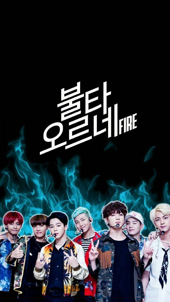 BTS on Fire Wallpaper