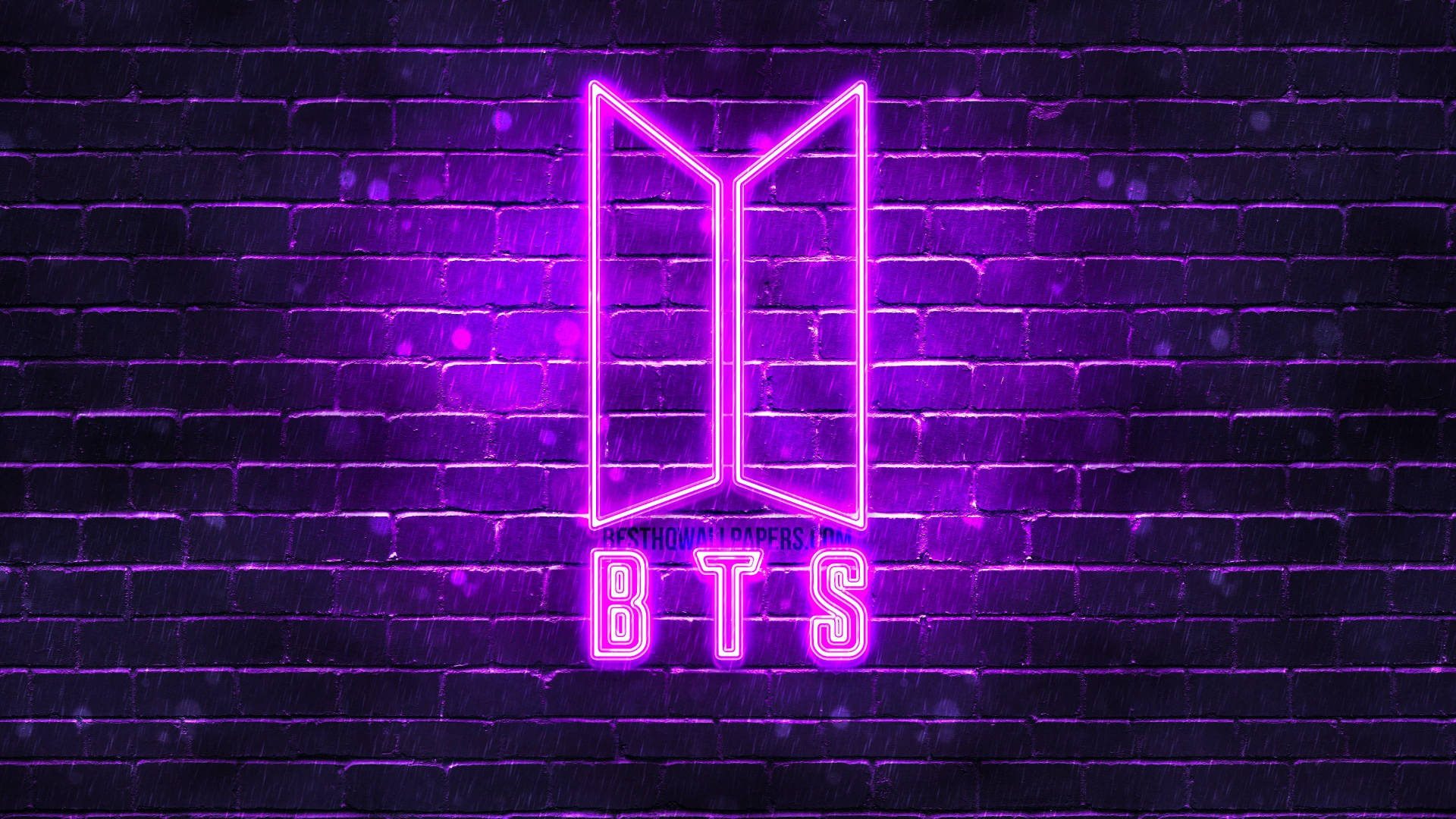 BTS Purple Bricks Aesthetic Wallpaper