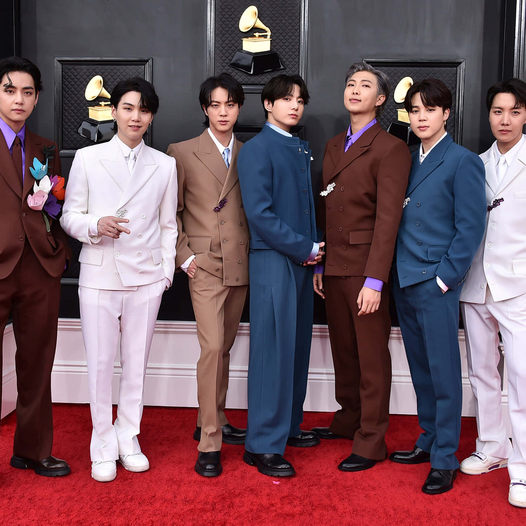 Download Bts Red Carpet Picture | Wallpapers.com