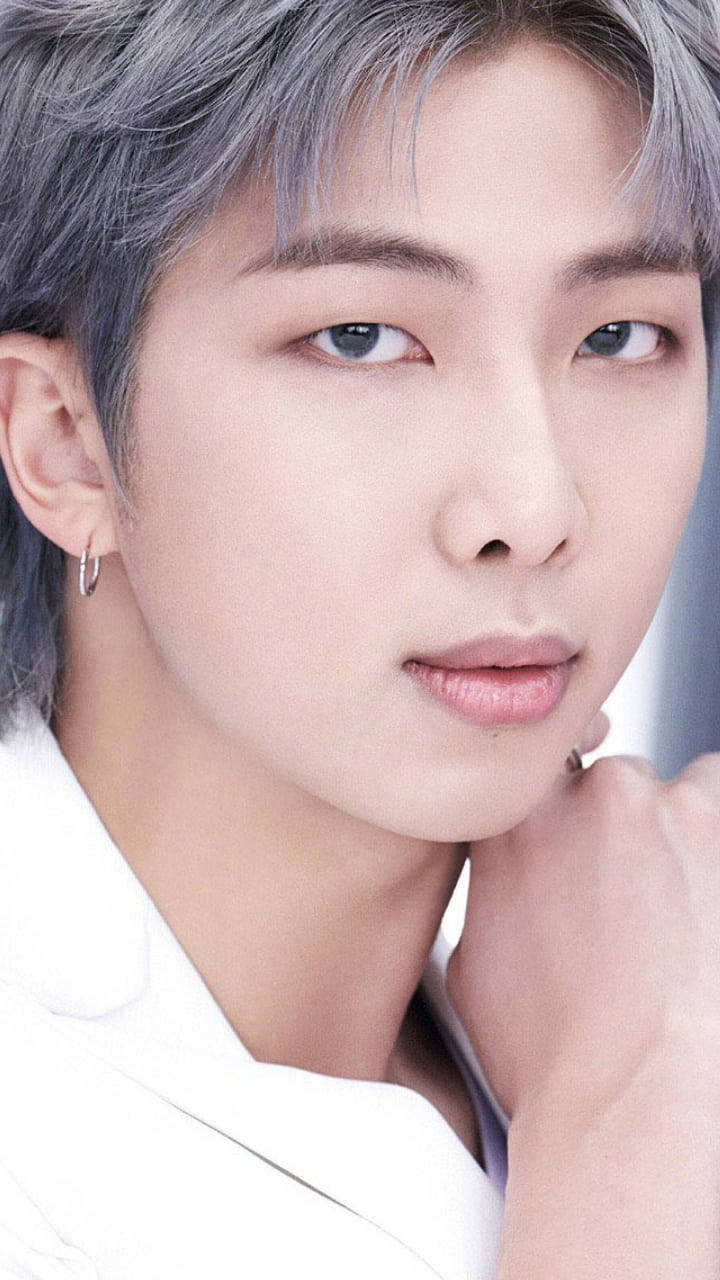 Download BTS RM Cute Close Up Wallpaper | Wallpapers.com