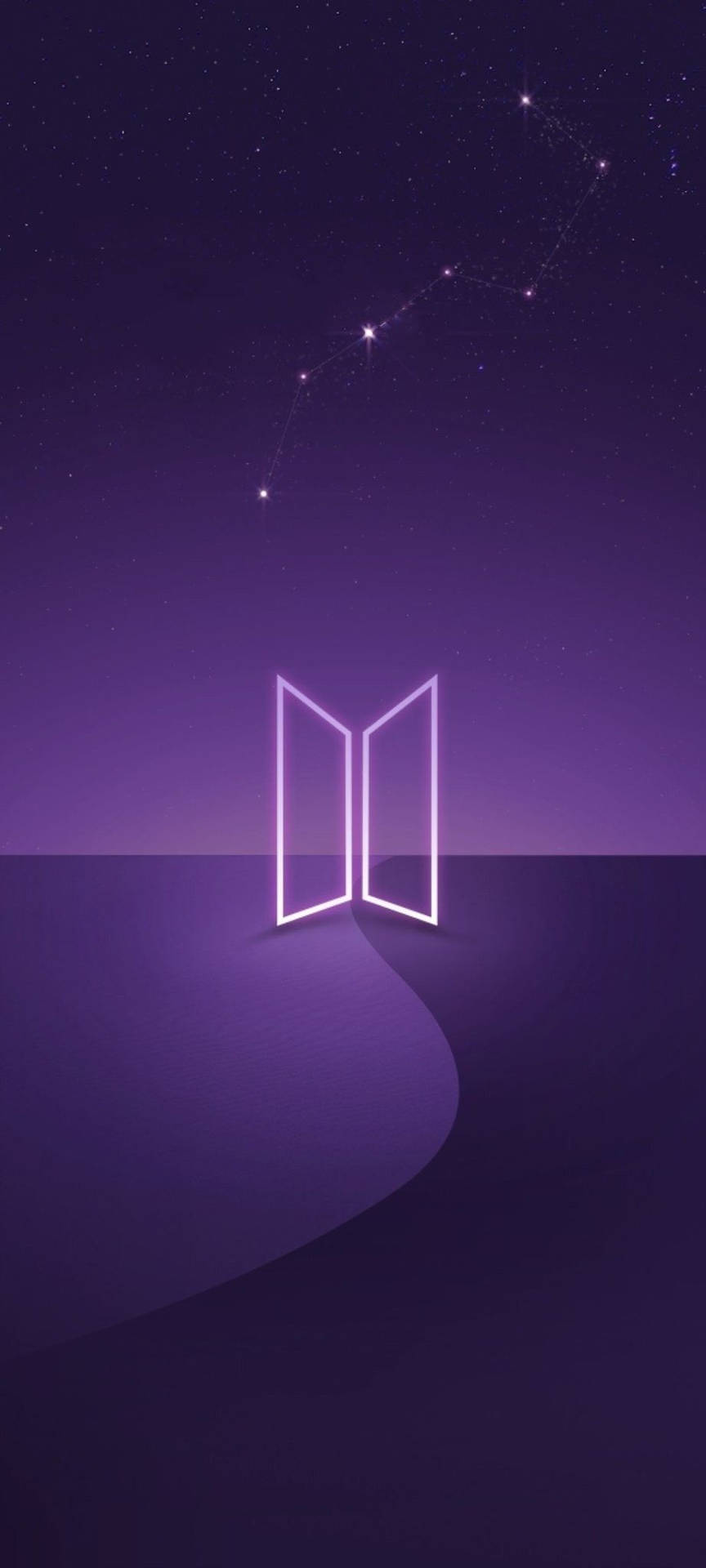 BTS Violet Logo Wallpaper