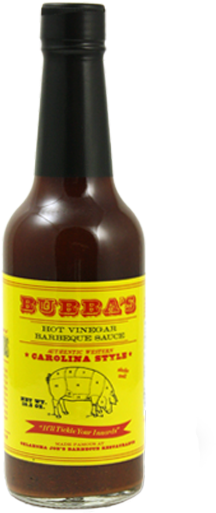 Bubbas Hot Vinegar Barbecue Sauce Bottle PNG