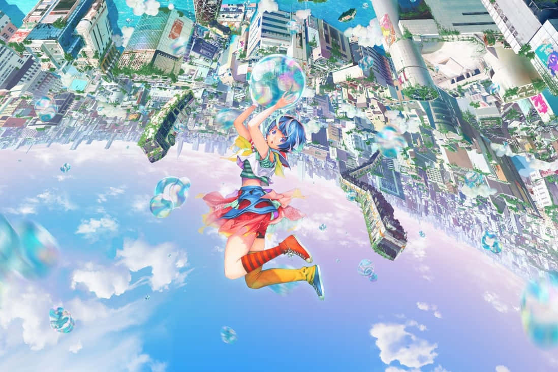 Películade Burbujas 2022 Anime Japonés. Fondo de pantalla
