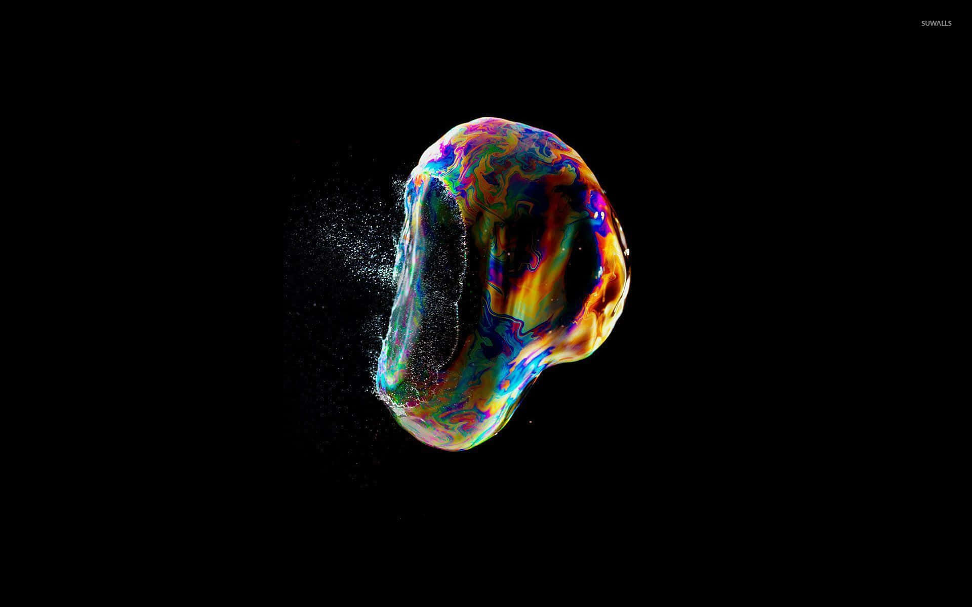 Popping Colorful Bubble Background