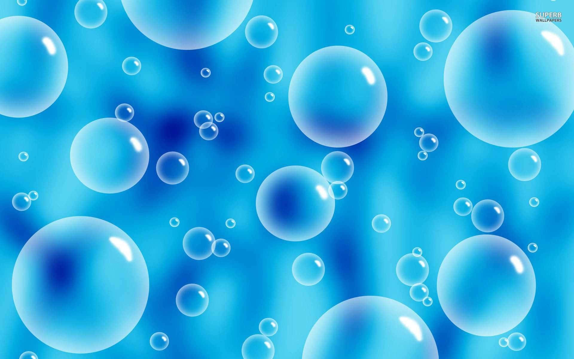 Bubbles Light Blue Background