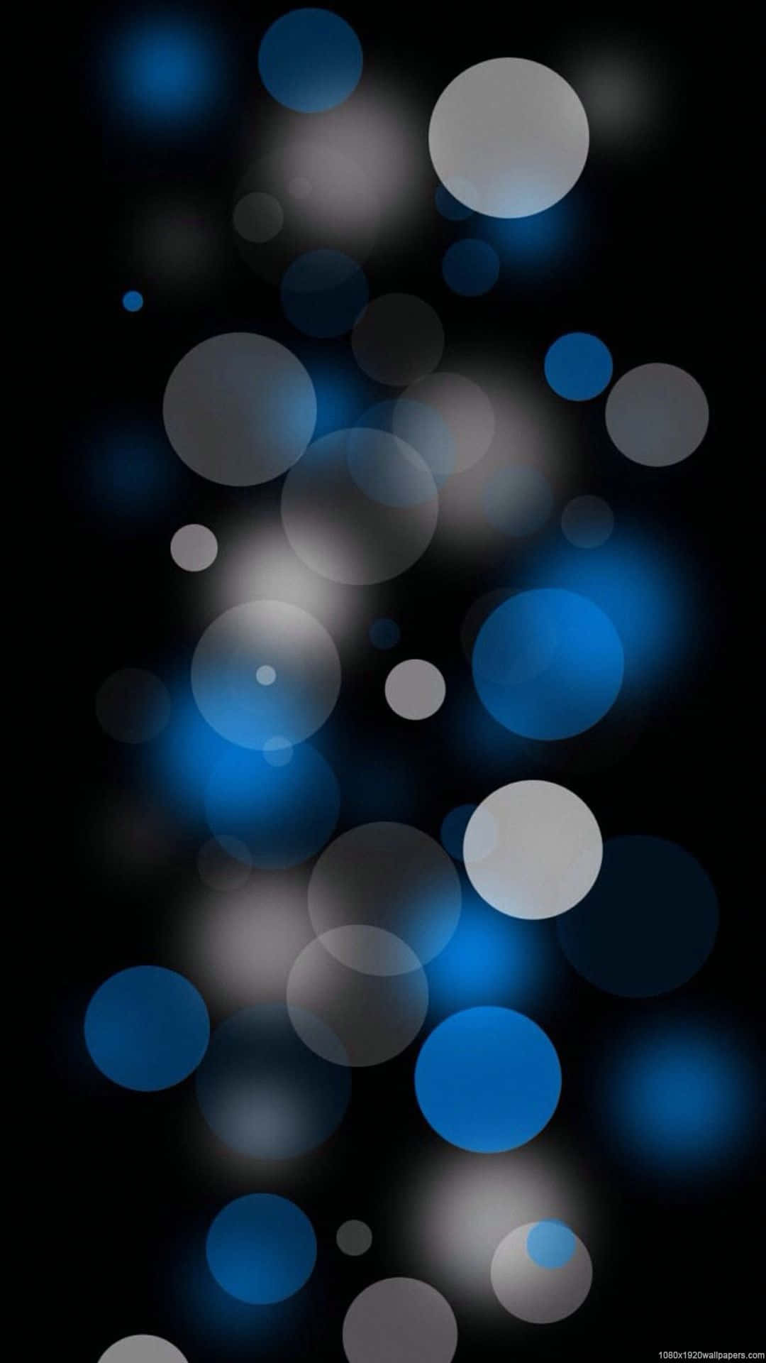 Reflective Blue And White Bubbles Background