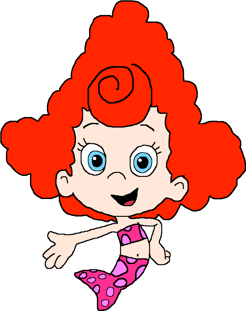 Bubble Guppies Character Red Hair PNG