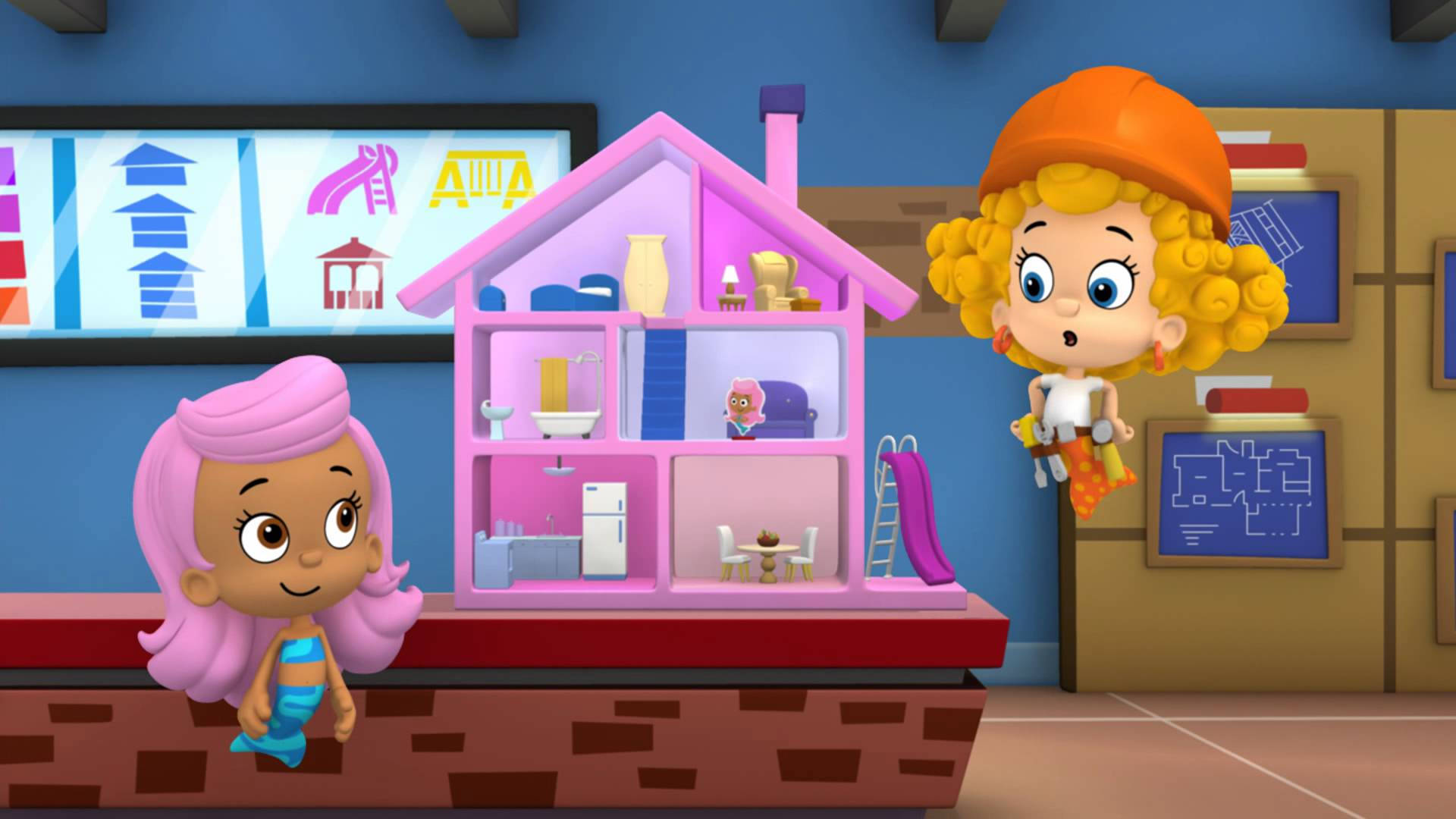 Bubble Guppies Molly Deema Guppy Movers Background
