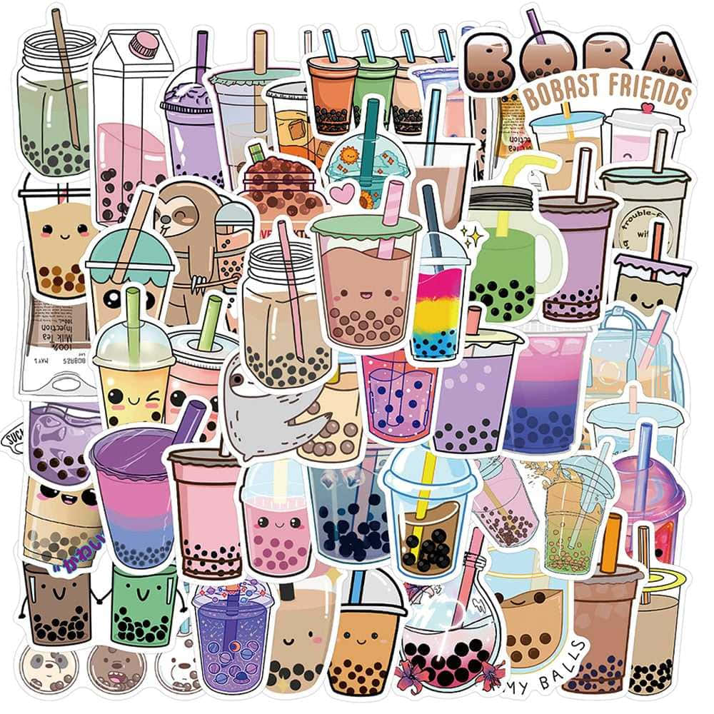 Delicious Bubble Tea - the perfect treat for anime lovers! Wallpaper