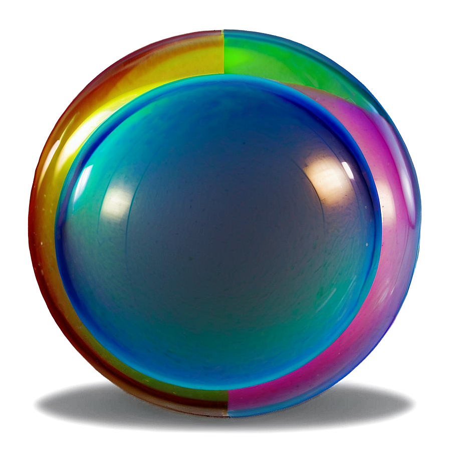 Bubble With Rainbow Colors Png 06112024 PNG